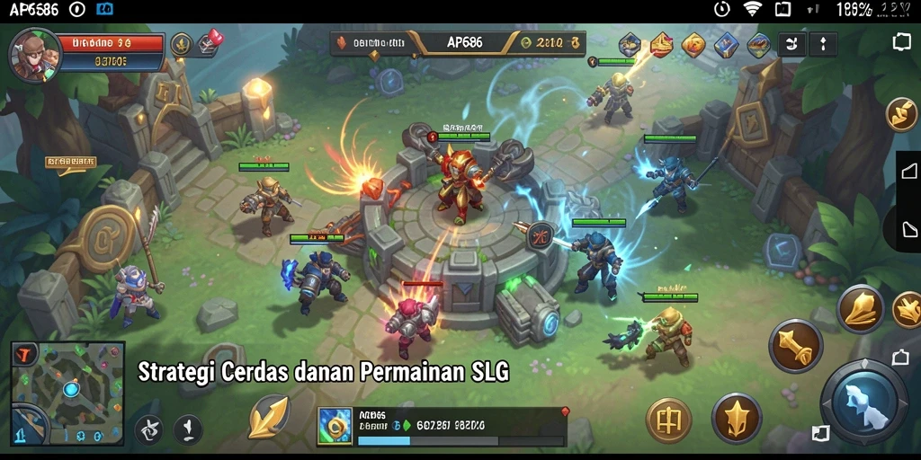 Tampilan gameplay <strong>AP686</strong> dengan strategi yang dinamis dan grafis memikat.