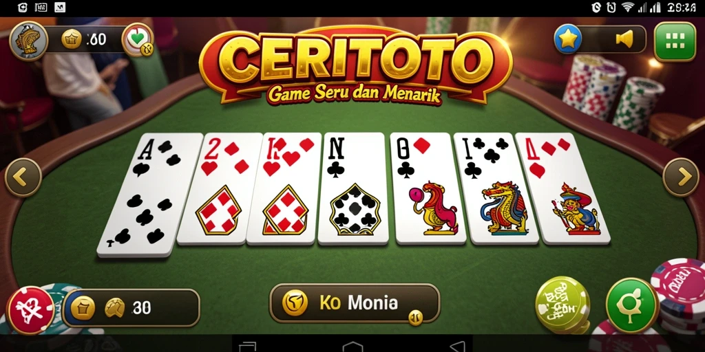 Tampilan gameplay menarik dari CERITOTO yang penuh aksi.