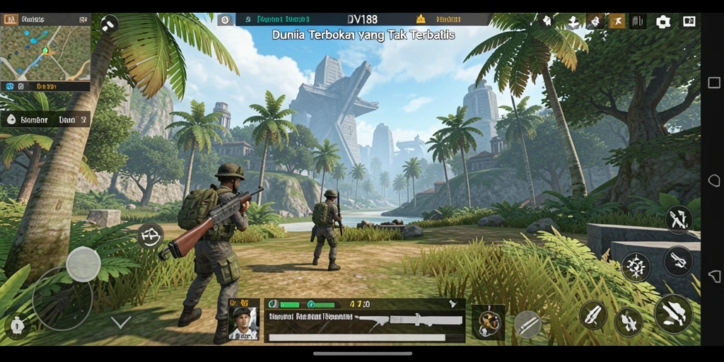 Tampilan gameplay Open World yang menakjubkan dalam DV188.