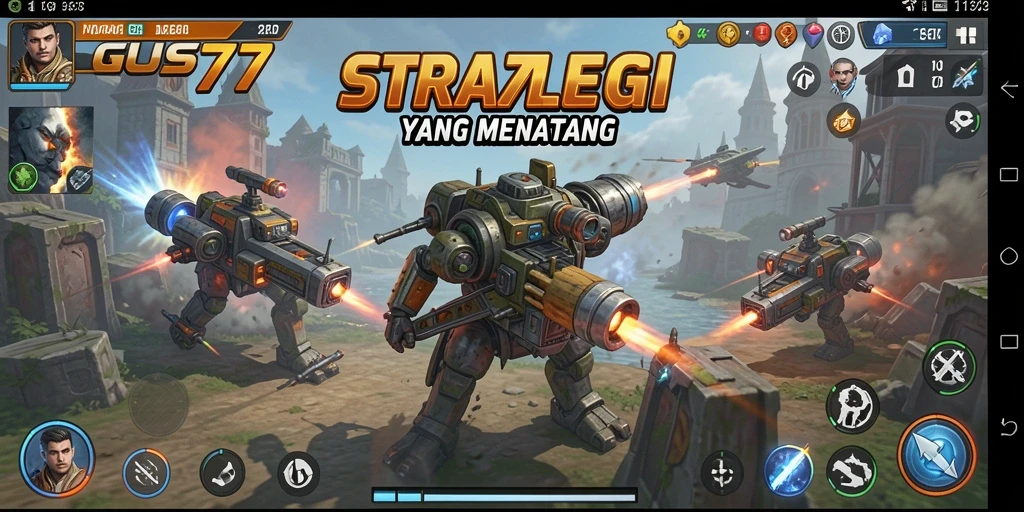 Tampilan menarik dari gameplay GUS77 yang penuh strategi.