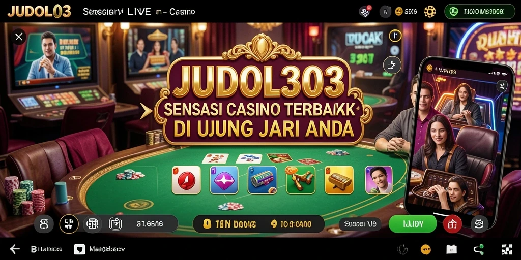 Tampilan menarik dari gameplay Live Casino di JUDOL303.