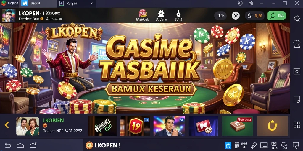 Tampilan gameplay seru di LKOPEN dengan berbagai pilihan permainan Kasino.