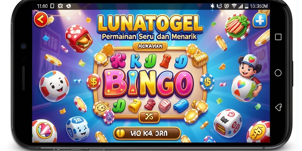 Tampilan menarik saat gameplay LUNATOGEL Bingo