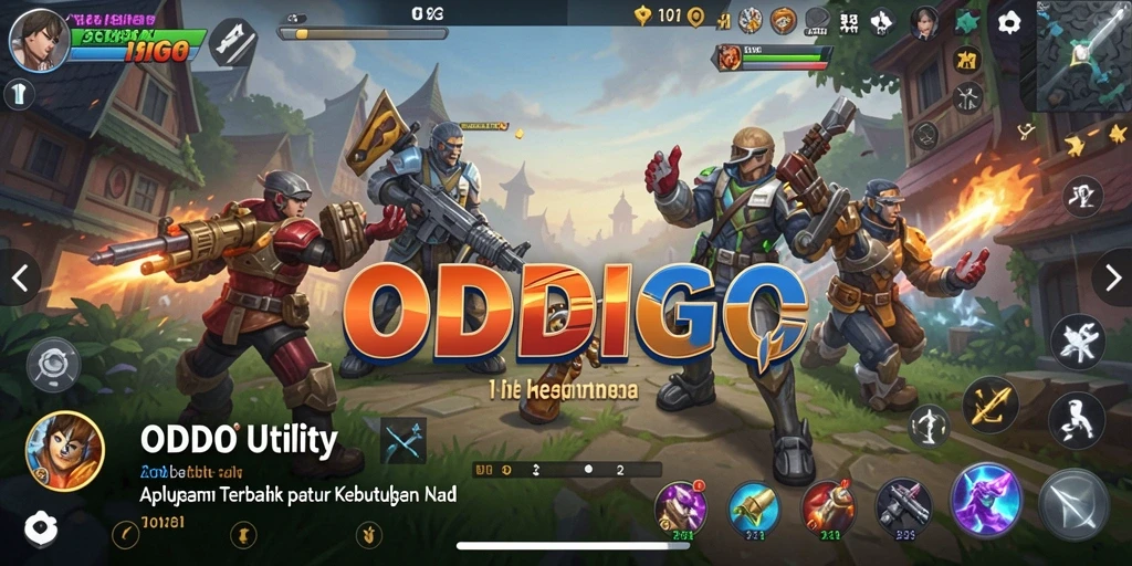 Tampilan utama ODDIGO yang intuitif dan mudah digunakan.
