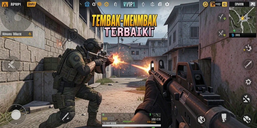 Screenshot gameplay RPVIP1 yang intens dan mendebarkan.