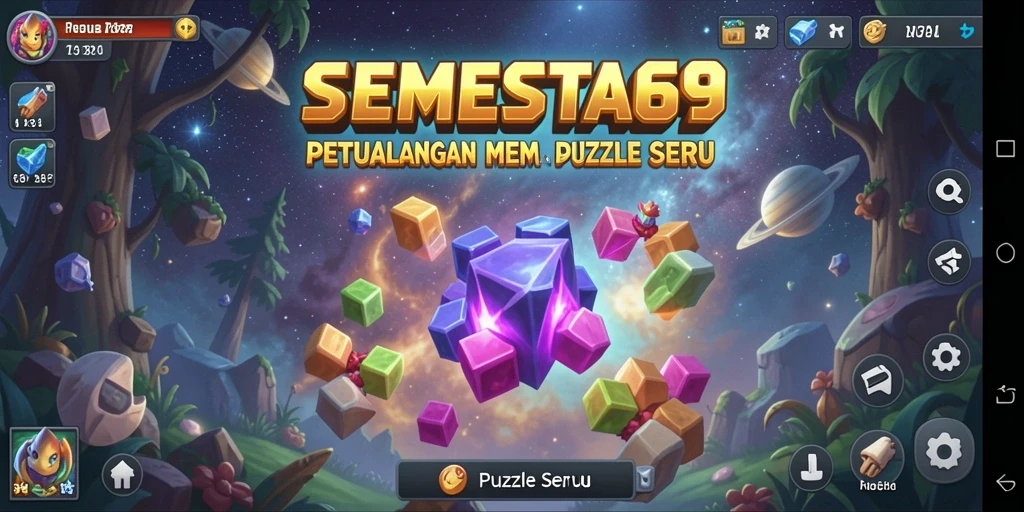 Screenshot SEMESTA69 menampilkan gameplay seru dan menarik dari teka-teki.