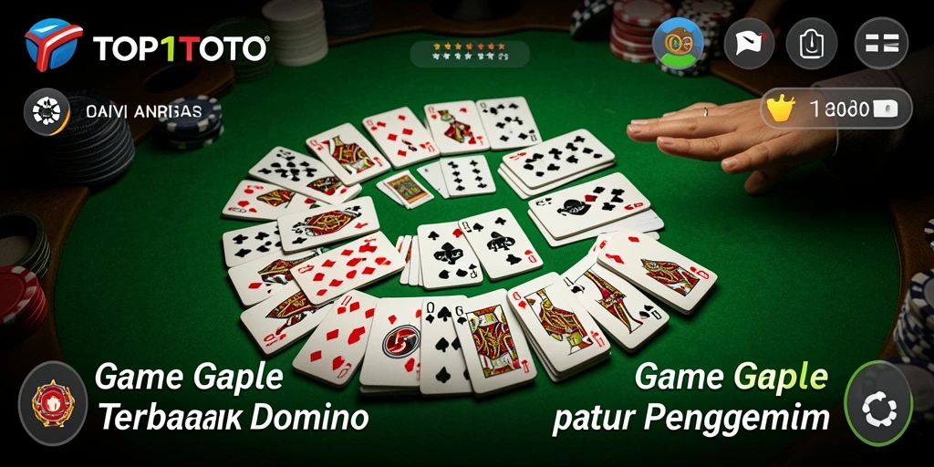 Tampilan gameplay Gaple yang menarik dan interaktif.