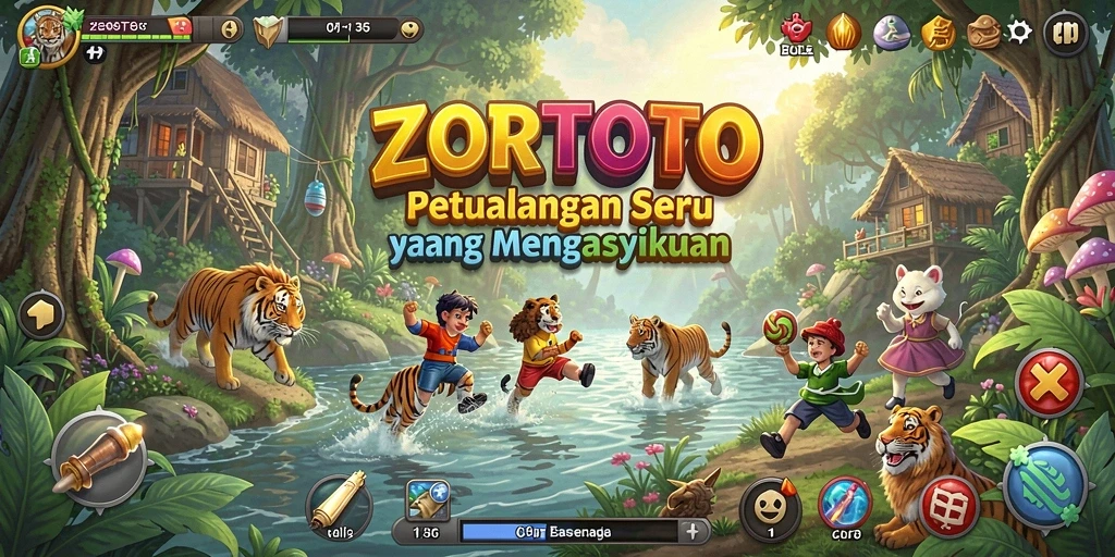 Tampilan gameplay ZORTOTO yang menegangkan dan penuh warna.